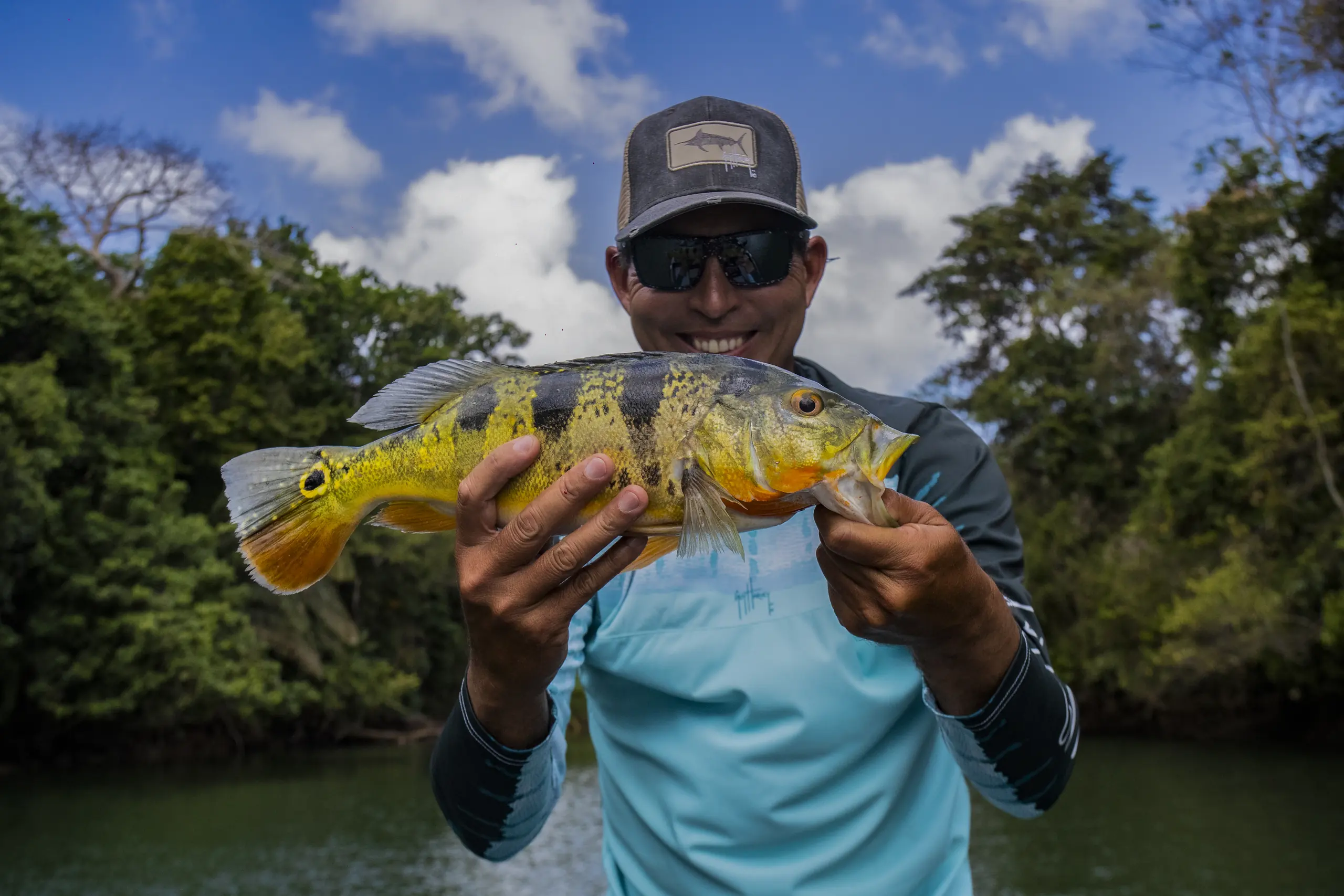 Keishmer Hermoso on Gatún Lake, Panama