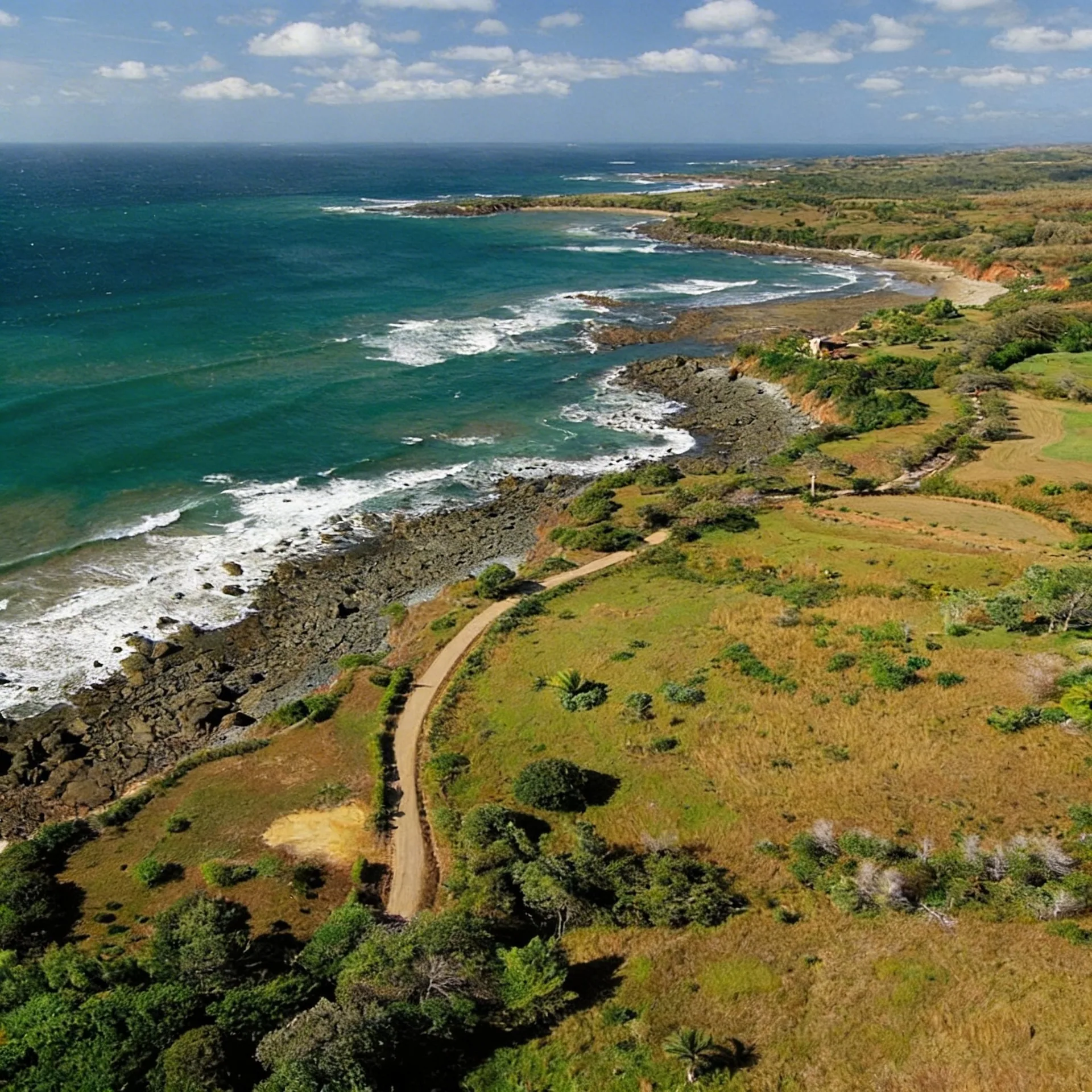 Costa pacífica cerca de Pedasí, península de Azuero, Panamá