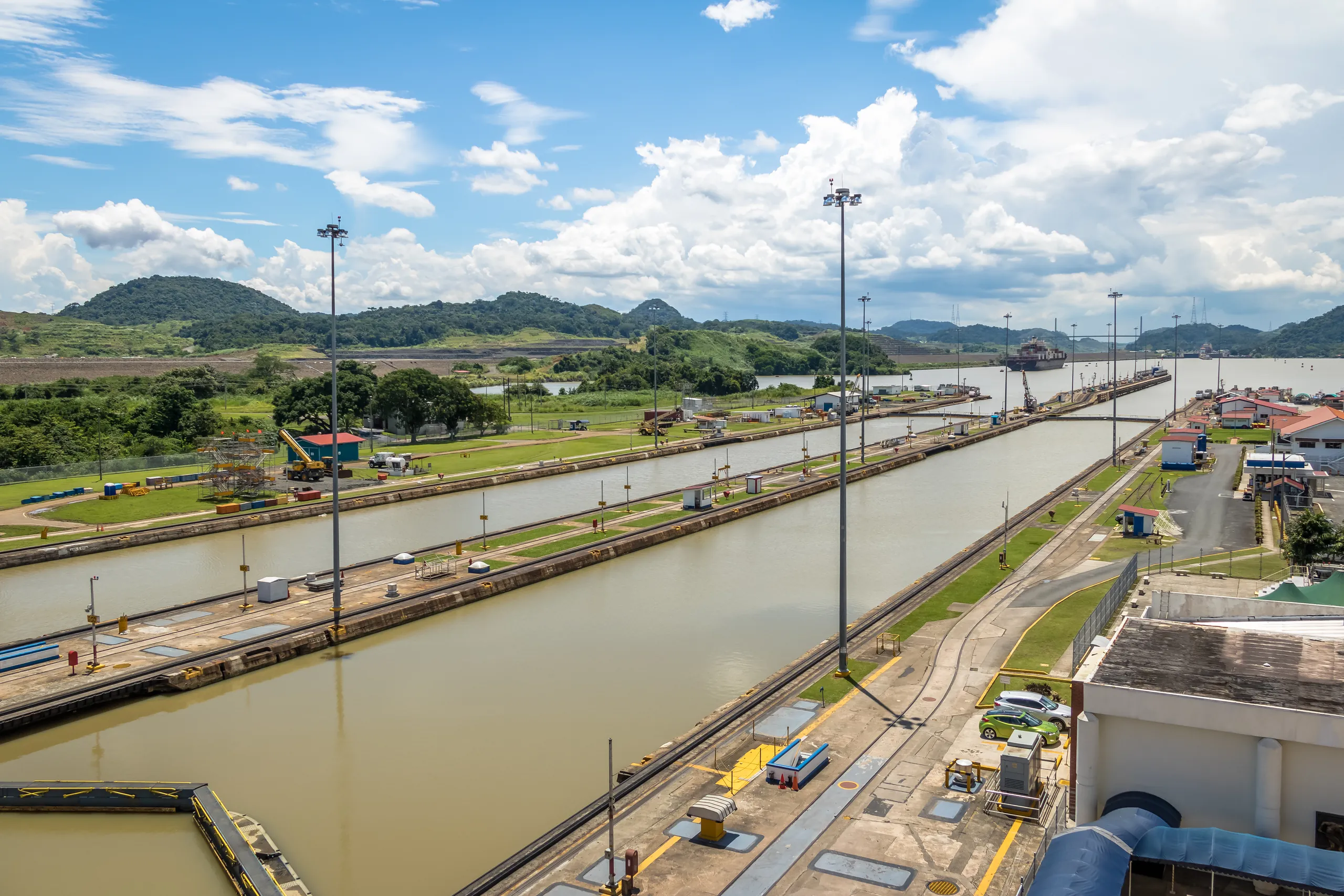 Miraflores Locks on the Panama Canal